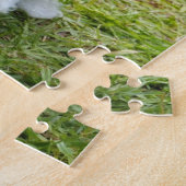 かわいいマルタのプードルの子犬のパズル ジグソーパズル (側面)