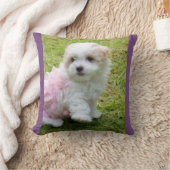 かわいいマルタのPoodlの投球のクッション クッション (ブランケット)