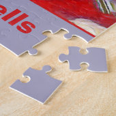 かわいいマルチーズの子犬の恋人 ジグソーパズル (側面)