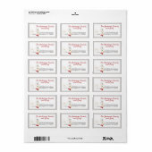 かわいいマルチーズトイズファミリー差出人住所 ラベル (フルシート)