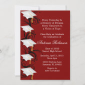 かわいいマルーエレガントンの卒業発表 招待状 (正面)