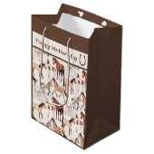 かわいいマレスとフォアールの馬の母の日 ミディアムペーパーバッグ (正面アングル)