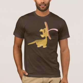 かわいいマンガあくびをするフクロフカシTシャツ Tシャツ