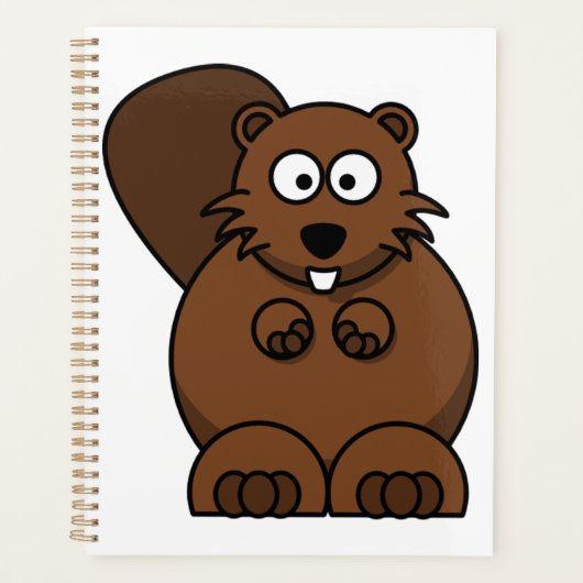 かわいいマンガおもしろいビーバーウッドランド プランナー手帳 (正面)