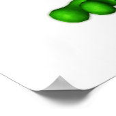 かわいいマンガにカエルを振るFroggie ポスター (角)