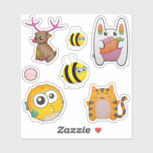 かわいいマンガのアニマル仲間