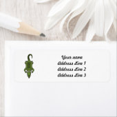 かわいいマンガのアリゲーター ラベル (インサイチュ)