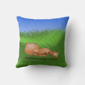 かわいいマンガのアリ クッション (裏面)