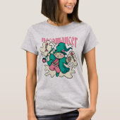 かわいいマンガのウィザード猫 Tシャツ (正面)