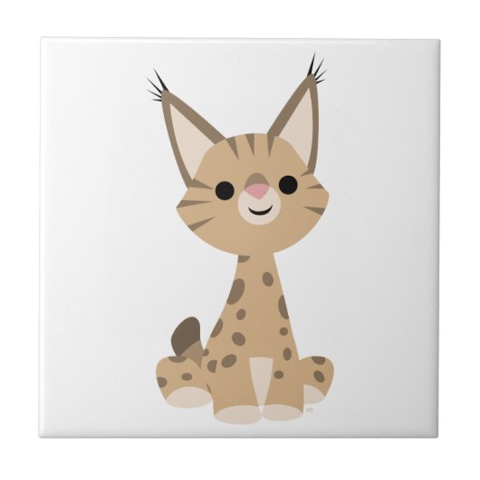 かわいいマンガのオオヤマネタイル タイル (正面)