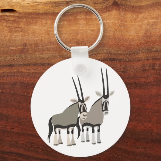 かわいいマンガのオリックスのキーチェーン キーホルダー (正面)