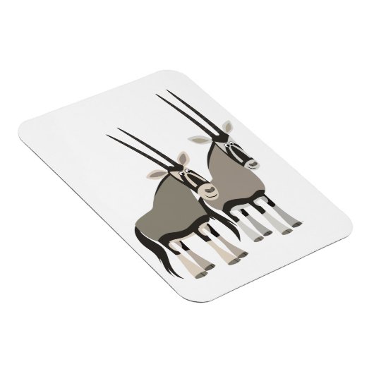 かわいいマンガのオリックスの柔軟な磁石 マグネット (右側)