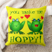 かわいいマンガのカエル作ってね クッション (ブランケット)