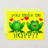 かわいいマンガのカエル作ってね ポストカード (正面/裏面)