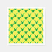 かわいいマンガのカエル スタンダードカクテルナプキン (正面)