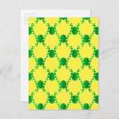 かわいいマンガのカエル ポストカード (正面/裏面)