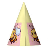 かわいいマンガのクイーンビー パーティーハット (裏面)