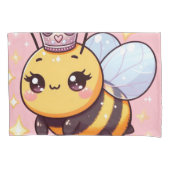 かわいいマンガのクイーンビー 枕カバー (正面左)