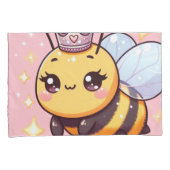 かわいいマンガのクイーンビー 枕カバー (正面右)