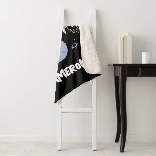 かわいいマンガのクマの宇宙 シェルパブランケット (インサイチュ)