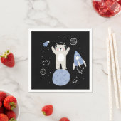 かわいいマンガのクマの宇宙 スタンダードカクテルナプキン (インサイチュ)