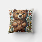 かわいいマンガのクマ クッション (裏面)