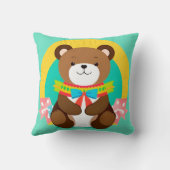 かわいいマンガのクマ クッション (裏面)