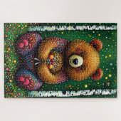 かわいいマンガのクマ ジグソーパズル (横)