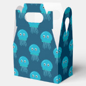 かわいいマンガのクラゲ模様(青海) フェイバーボックス (オープン)