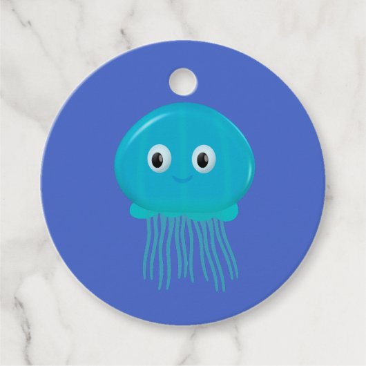 かわいいマンガのクラゲin青海 フェイバータグ (正面)