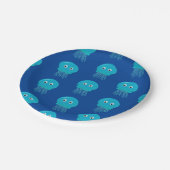 かわいいマンガのクラゲin青海 ペーパープレート (アングル)
