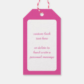 かわいいマンガのクリスマスキャットホールディングリース ギフトタグ (裏面)