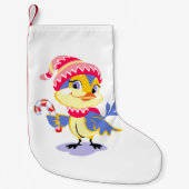 かわいいマンガのクリスマスシック スモールクリスマスストッキング (正面)