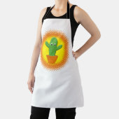 かわいいマンガのサボテン エプロン (インサイチュ)