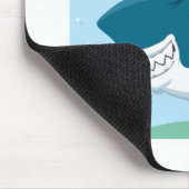 かわいいマンガのサメ マウスパッド (コーナー)