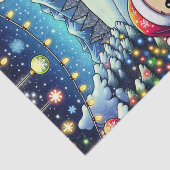 かわいいマンガのサンタとトナカイのクリスマス 薄葉紙 (詳細)