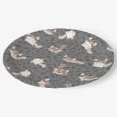 かわいいマンガのシュガー・グライダー ペーパープレート (アングル)