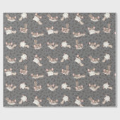 かわいいマンガのシュガー・グライダー ラッピングペーパー (フラット)