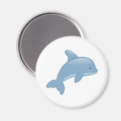 かわいいマンガのジャンピングイルカ マグネット (正面/裏面)