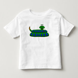 かわいいマンガのスネークボーイのシャツ トドラーTシャツ