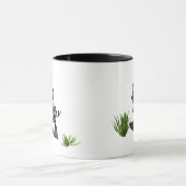 かわいいマンガのゼブラダック マグカップ (中央)