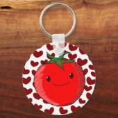 かわいいマンガのトマト愛好家 キーホルダー (裏面)
