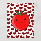 かわいいマンガのトマト愛好家 ポストカード (正面)