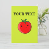 かわいいマンガのトマト 招待状 (スタンド正面)