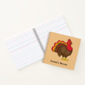 かわいいマンガのトルコ |カスタマイズ ノートブック (内部)