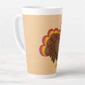 かわいいマンガのトルコ カフェラテマグ (左アングル)