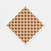 かわいいマンガのトルコ スタンダードランチョンナプキン (角)