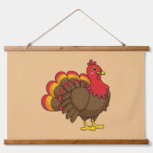 かわいいマンガのトルコ 吊り下げ型タペストリー (正面)