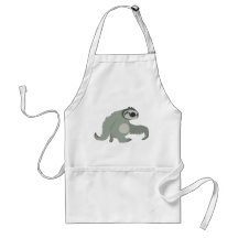 かわいいマンガのナマケモノが大急ぎ