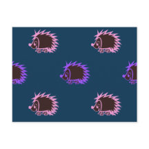 かわいいマンガのハリネズミ